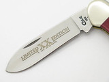 1999 CASE XX 62131 LIMITED SMOOTH RED BONE CANOE FOLDING POCKET KNIFE