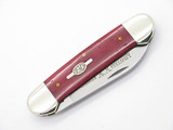 1999 CASE XX 62131 LIMITED SMOOTH RED BONE CANOE FOLDING POCKET KNIFE