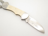 Vintage Myerchin Marlin Spike Seki Japan White Sailor Rigging Folding Knife