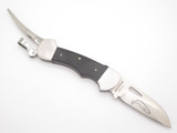 Vintage Myerchin Marlin Spike Seki Japan Black Sailor Rigging Folding Knife