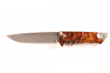 Mcusta Seki Japan LMC-024-BS3 Custom Ironwood Handle Fixed Damascus Blade Knife