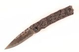 Mcusta Seki Japan MC-33 25th Anniversary Bamboo Black CF Folding Pocket Knife