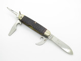 Vintage 1984 Case XX 640045 Jigged Delrin Handle Folding Pocket Camp Scout Knife