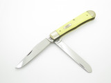 Vintage 1990 Case XX 3254 CV Trapper Yellow Handle Folding Pocket Knife