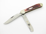 Vintage 1983 Case XX 6249 Copperhead Red Jigged Bone Handle Folding Pocket Knife