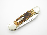 2022 Case XX 62131 CV Carbon Canoe Jigged Bone Folding Pocket Knife