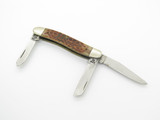 Vintage 1994 Case XX 6318 Jigged Bone Handle Stockman Folding Pocket Knife