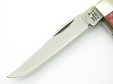 Vintage 1991 Case XX DR6207 Red Jigged Bone Mini Trapper Folding Pocket Knife