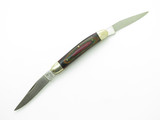 Vintage Frost Cutlery Japan Muskrat Wood Handle 2 Blade Folding Pocket Knife