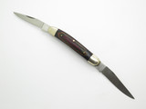 Vintage Frost Cutlery Japan Muskrat Wood Handle 2 Blade Folding Pocket Knife