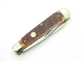 Vintage Puma GermanyJigged Bone Handle Trapper Folding Pocket Knife