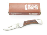 Vintage 1993 Buck 505 Knight USA Wood Handle Small Folding Lockback Pocket Knife