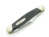 Vtg 1970s Buck 307 Wrangler Stockman Black Handle 3 Blade Folding Pocket Knife