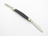 Vintage 1987 Buck 305 Lancer USA Black Delrin Handle Folding Pocket Knife