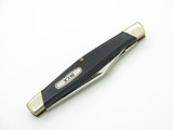 Vintage 1987 Buck 305 Lancer USA Black Delrin Handle Folding Pocket Knife