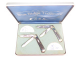 Vintage 1983 Case XX 6254 Trapper Limited Edition Blue Ridge Trapper Knife Set
