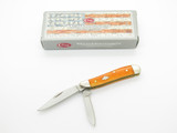 2018 Case XX 6220 Orange Smooth Bone Handle Folding Pocket Jack Knife