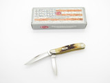 2018 Case XX 5220 Peanut Red Stag Handle Folding Pocket Jack Knife