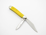 2018 Case XX 4220 Peanut Yellow Handle Stainless Blade Folding Pocket Jack Knife