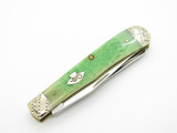 2019 Case XX USA 6254 Trapper Green Jigged Bone Handle Folding Pocket Knife