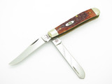2016 Case XX 6207 Mini Trapper USA CV Jigged Bone Handle Folding Pocket Knife