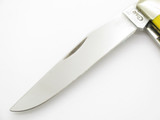 2019 Case XX 4254 USA SS Trapper Yellow Delrin Handle Folding Pocket Knife
