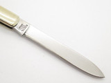 Vtg Parker Cut C Brown Swirl Celluloid Doctor Physician Folding Knife Seki Japan