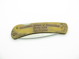 Vintage Remington R5 USA Commemoration Brass Handle Folding Pocket Knife