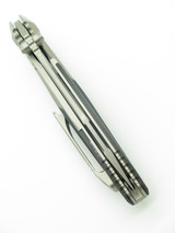 Microtech Socom Bravo Mini 260M-8 Titanium CF Serrated M390 Folding Pocket Knife
