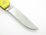 Vintage Moore Maker 3102LB USA Yellow Handle Lockback Folding Pocket Knife