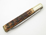 Vtg Parker Cut Co Jigged Bone Doctor Physician Folding Pocket Knife Seki Japan