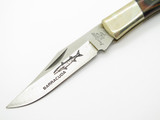 Vintage '80s Frost Cutlery Seki Japan Barracuda Wood Handle Folding Pocket Knife