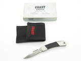 Vintage Coast Cutlery Taiwan Black Handle Folding Lockback Pocket Knife