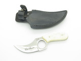 Vintage Frost Cat Skinner Japan Mountain Man Scrimshaw Fixed Blade Hunting Knife
