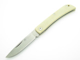 Maserin Plow D2 Steel Italy White Canvas Micarta Folding Sodbuster Pocket Knife