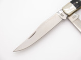 Vintage Camillus R295T USA Trapper Black Handle Carbon V Folding Pocket Knife