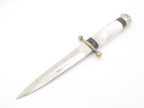 Vintage Linder Solingen Germany Perlex Handle Fixed Blade Dagger Knife