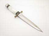 Vintage Linder Solingen Germany Perlex Handle Fixed Blade Dagger Knife
