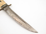 Vtg '55-66 Voos Fist Solingen Germany Faux Stag Handle Fixed Blade Hunting Knife