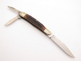 Vtg 1977 Kissing Crane Solingen Germany George Washington Stag Folding Knife