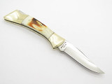 Vtg Parker Imai K-266 Seki Japan Medium Stag Handle Folding Hunter Knife