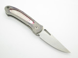 Vintage Custom Barry Wood Mike Irie USA Lefty Unfinished Folding Pocket Knife