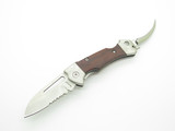 2010s Maxam Sailor Wood Handle Marlin Spike Rigging Pocket Knife