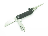 Dulees Sailor Black Handle Marlin Spike Rigging Folding Pocket Knife