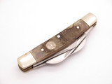 Vintage Owl Head OH-CH Munich Ironworks Germany Ram Horn Congress Folding Knife