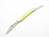 2018 Case XX 32087 CV USA Stockman Yellow Handle Folding Pocket Knife