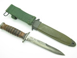 Vintage US M3 1943 Reproduction Marines Fixed Blade Fighting Knife M8A1 Scabbard