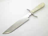 Custom Russell Knives Mountain Man Bowie Bone Handle Fixed Blade Hunting Knife