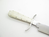 Custom Russell Knives Mountain Man Bowie Bone Handle Fixed Blade Hunting Knife