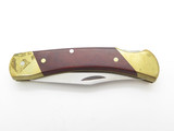 Vtg Schrade Uncle Henry USA LB7 Wood Bearpaw Lockback Folding Pocket Knife